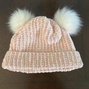 Velvet Double Pom Beanie