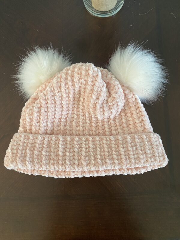 Velvet Double Pom Beanie